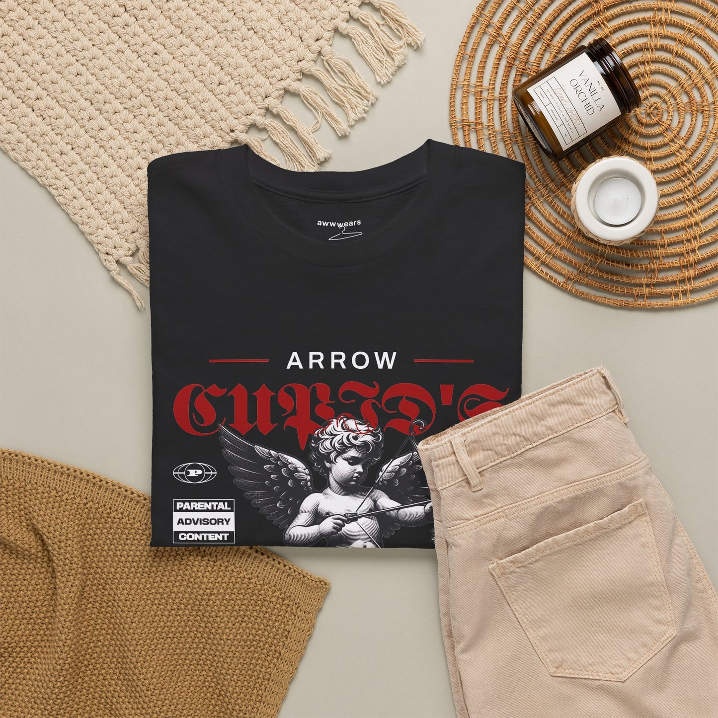 Vintage Cupid Statue T-Shirt, Cupid's Advisory Graphic Tee, Gothic Red Streetwear Shirt, Love Aesthetic Gift for Halloween