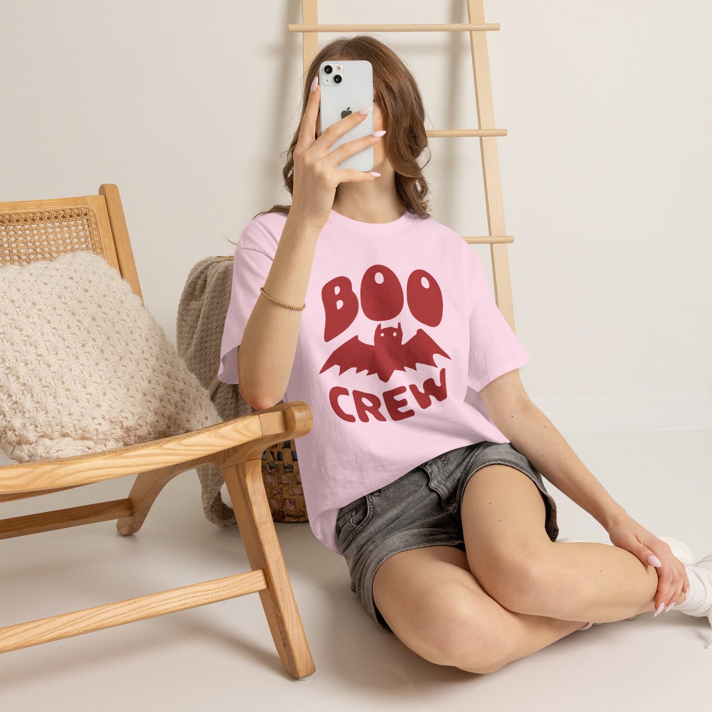 Groovy Halloween T-Shirt, Boo Crew Bat Graphic Tee, Retro Bubble Font Streetwear Shirt, Spooky Season Gift