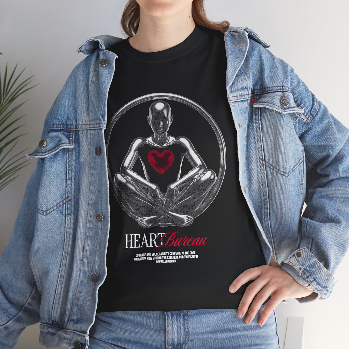 Bureau Anatomical Heart T-Shirt, Meditation Skeleton Graphic Tee, Dark Streetwear Shirt, Emotional Aesthetic Gift