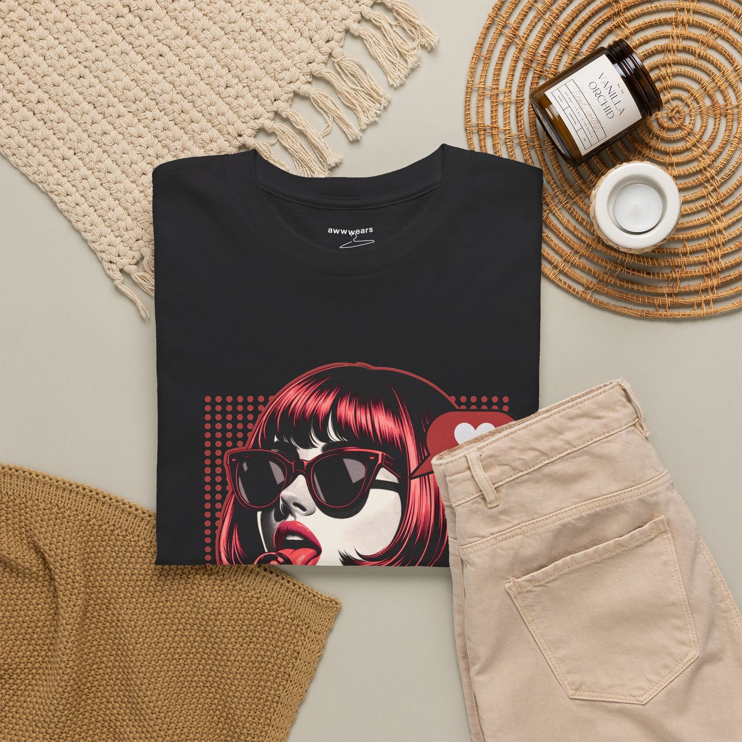 Retro Girl Pop Art Graphic T-Shirt Tee, Comic Bold Streetwear Shirt, Trendy Vintage Statement Top, Gildan 5000 Retro Gift Tee