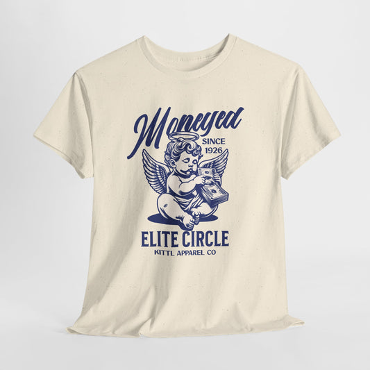 Moneyed Cherub T-Shirt, Vintage Angel Cash Graphic Tee, Elite Circle Streetwear Shirt, Old Money Aesthetic Gift