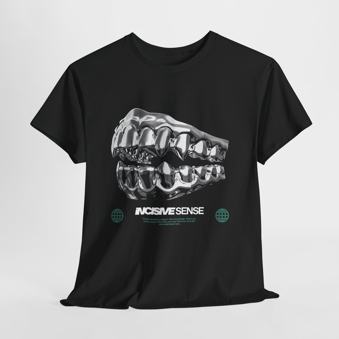 Grillz Chrome Teeth T-Shirt, Silver Grill Graphic Tee, Streetwear Hip Hop Shirt, Understanding Aesthetic Gift