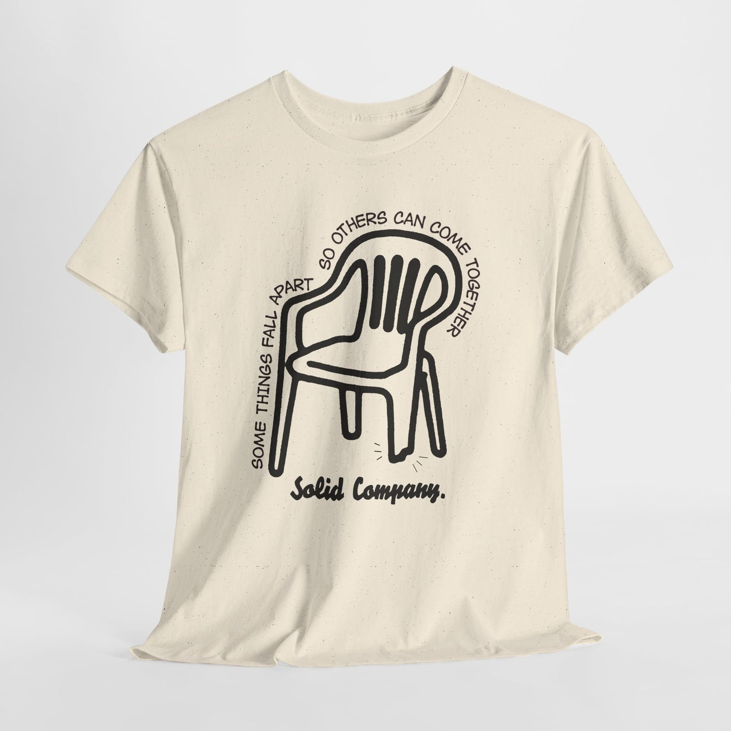 Solid Company T-Shirt, Broken Chair Quote Graphic Tee, Hand Drawn Streetwear Shirt, Motivational Aesthetic Gift