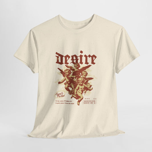 Vintage Cherub T-Shirt, Desire Cupid Graphic Tee, Gothic Streetwear Shirt, Baroque Art Aesthetic Gift