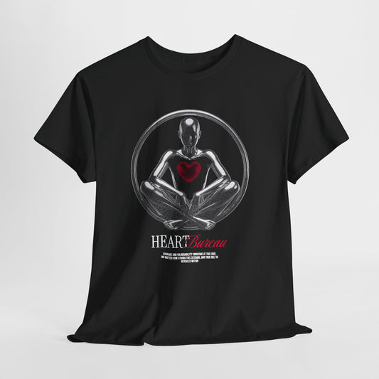 Bureau Anatomical Heart T-Shirt, Meditation Skeleton Graphic Tee, Dark Streetwear Shirt, Emotional Aesthetic Gift